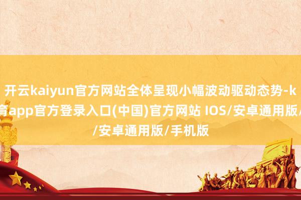 开云kaiyun官方网站全体呈现小幅波动驱动态势-kai云体育app官方登录入口(中国)官方网站 IOS/安卓通用版/手机版