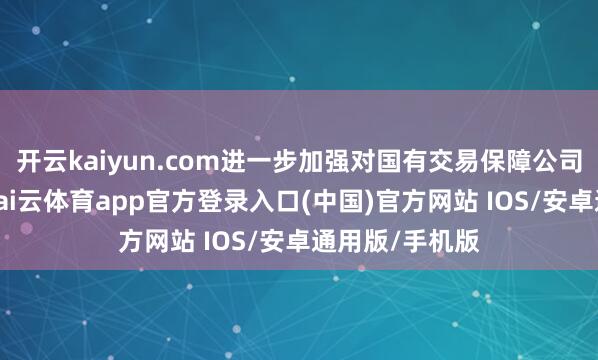 开云kaiyun.com进一步加强对国有交易保障公司长周期侦查-kai云体育app官方登录入口(中国)官方网站 IOS/安卓通用版/手机版