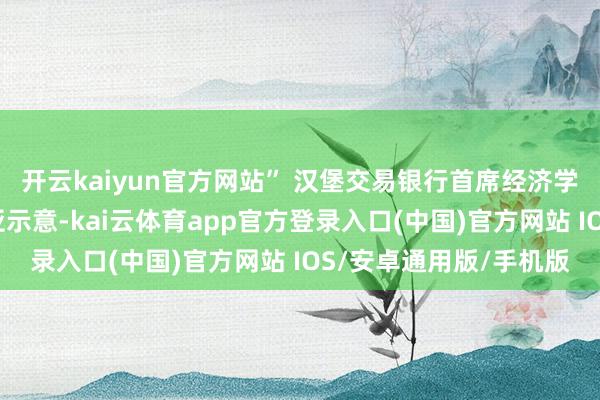 开云kaiyun官方网站” 汉堡交易银行首席经济学家赛勒斯・德拉鲁比亚示意-kai云体育app官方登录入口(中国)官方网站 IOS/安卓通用版/手机版