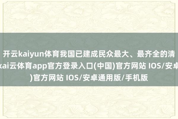 开云kaiyun体育我国已建成民众最大、最齐全的清洁动力产业链-kai云体育app官方登录入口(中国)官方网站 IOS/安卓通用版/手机版