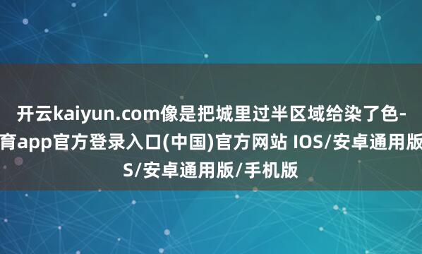 开云kaiyun.com像是把城里过半区域给染了色-kai云体育app官方登录入口(中国)官方网站 IOS/安卓通用版/手机版